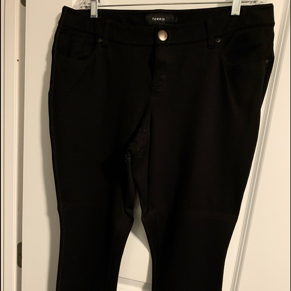Black ponte pants